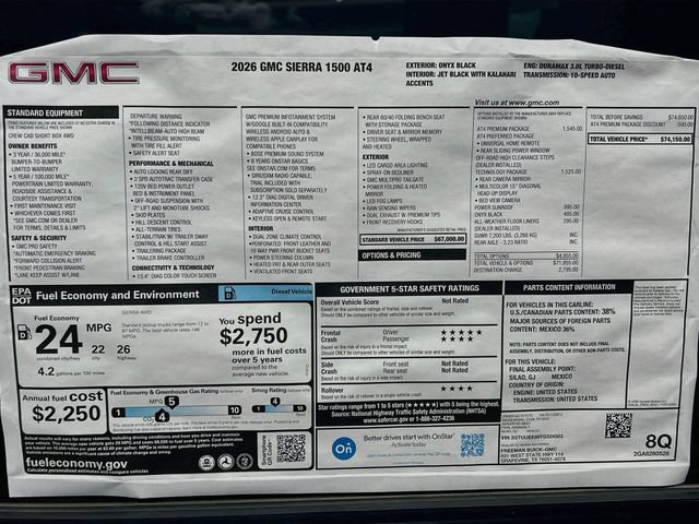 New 2026 GMC Sierra 1500 AT4 w/ AT4 Premium Package AWD/4WD image 21