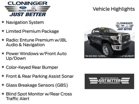 Used 2018 Toyota Tundra Limited w/ Limited Premium Package AWD/4WD image 3