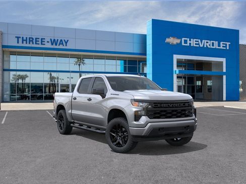 New 2026 Chevrolet Silverado 1500 Custom w/ Turbomax Blackout Package RWD image 1