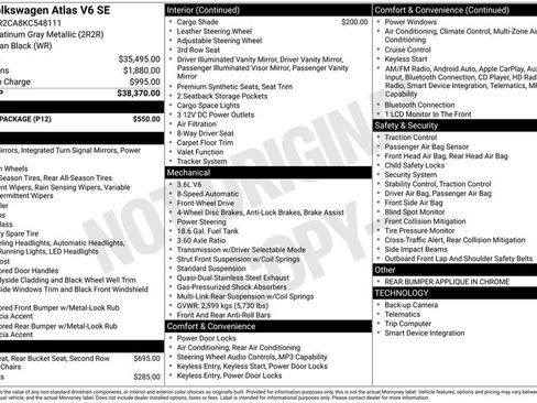Used 2019 Volkswagen Atlas SE w/ Towing Package image 32