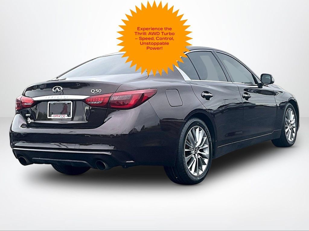Used 2019 INFINITI Q50 Luxe w/ Essential Package (3.0T Luxe) AWD/4WD image 2