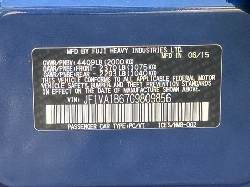 Used 2016 Subaru WRX AWD/4WD image 48
