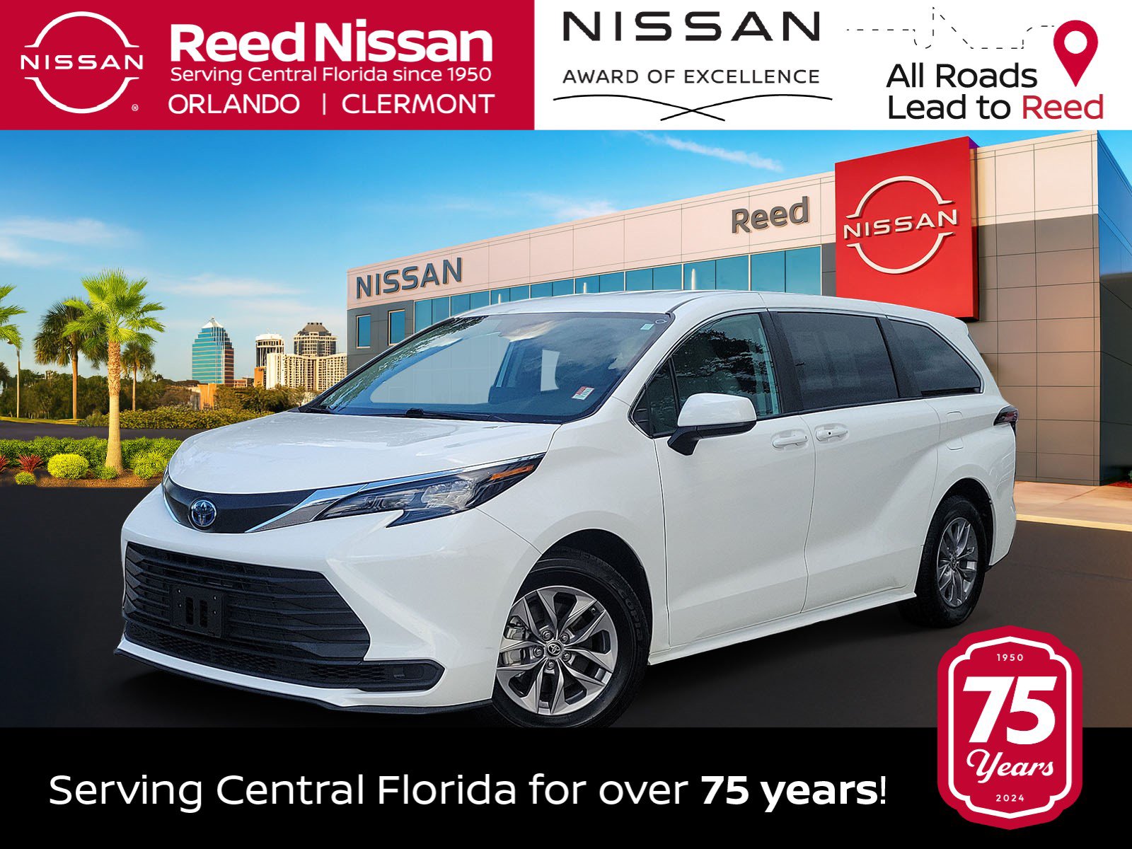 Used 2024 Toyota Sienna LE FWD image 1