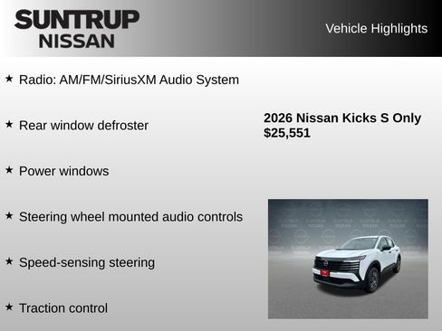 Used 2026 Nissan Kicks S FWD image 8