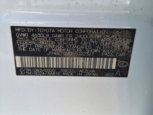 Used 2015 Lexus IS 350 w/ F-Sport Package RWD image 25