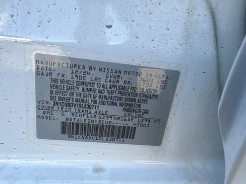 New 2025 Nissan Versa S w/ Electronics Package FWD image 21