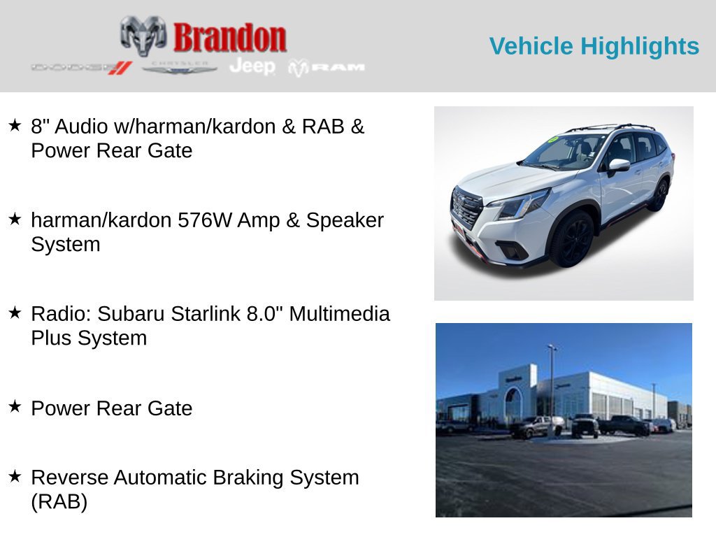 Used 2022 Subaru Forester Sport AWD/4WD image 2
