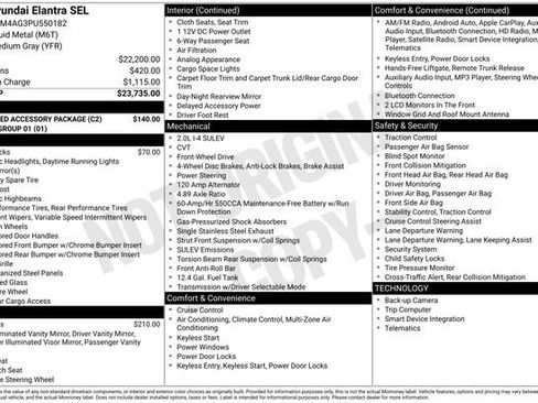 Used 2023 Hyundai Elantra SEL w/ Preferred Accessory Package image 2