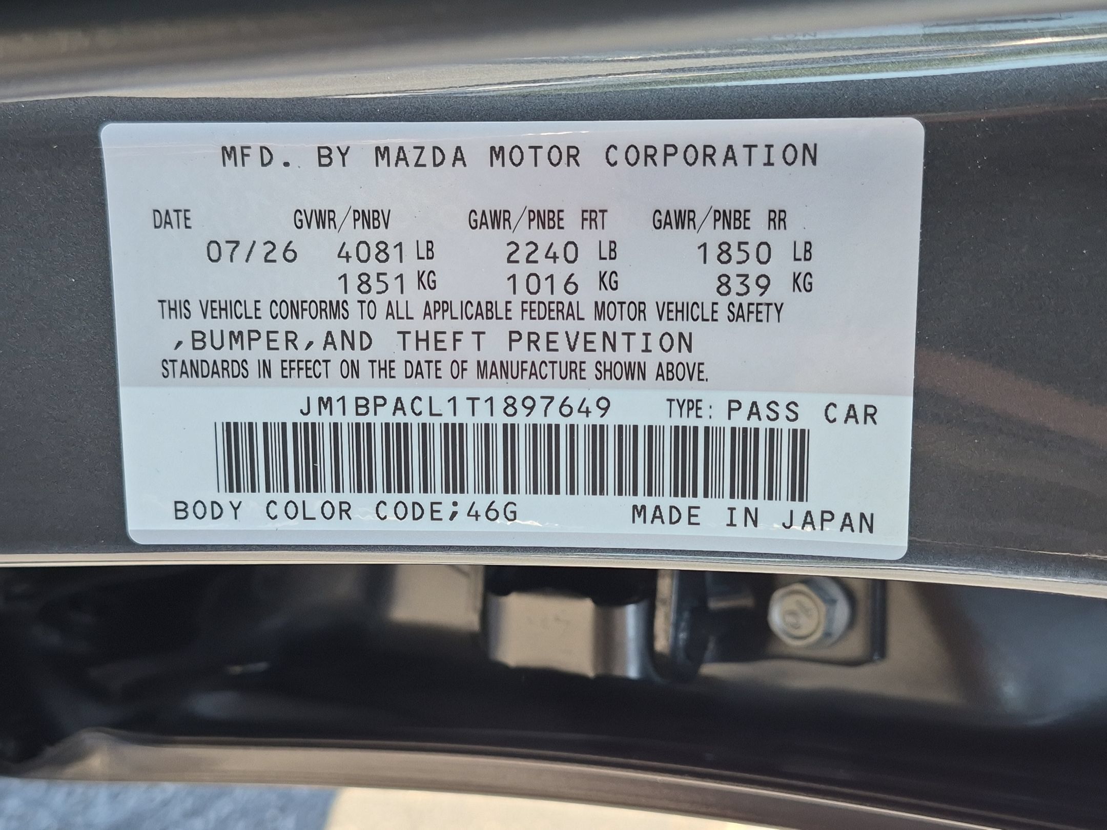 New 2026 MAZDA MAZDA3 2.5 S Sedan w/ Preferred Pkg FWD image 37