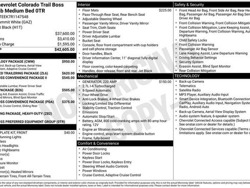 Certified 2024 Chevrolet Colorado Trail Boss w/ Technology Package AWD/4WD image 31