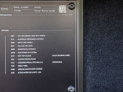 Certified 2025 Ferrari Roma Spider RWD image 25