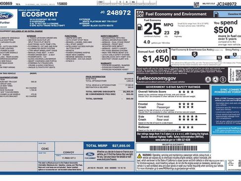 Used 2018 Ford EcoSport SE w/ SE Convenience Package image 40