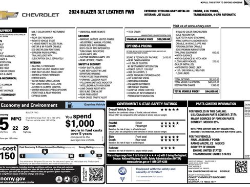 Used 2024 Chevrolet Blazer LT w/ Sound & Technology Package image 4