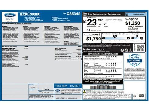 Used 2020 Ford Explorer XLT w/ Equipment Group 202A AWD/4WD image 9