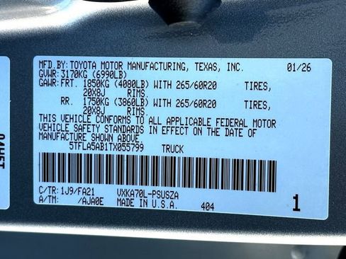 New 2026 Toyota Tundra SR5 image 25