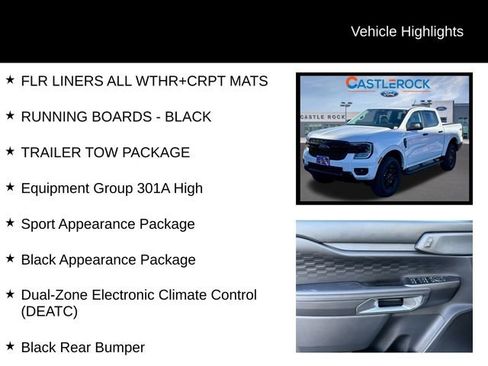 New 2025 Ford Ranger XLT w/ Equipment Group 301A High image 7