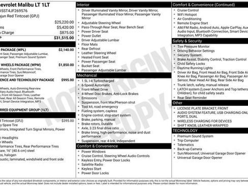 Used 2018 Chevrolet Malibu LT w/ Leather Package image 7