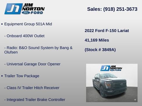Used 2022 Ford F150 Lariat AWD/4WD image 8