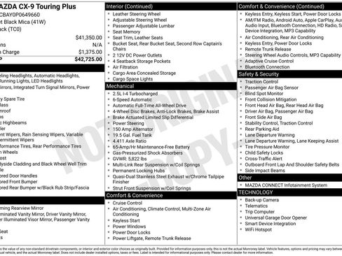 Certified 2023 MAZDA CX-9 Touring Plus AWD/4WD image 35