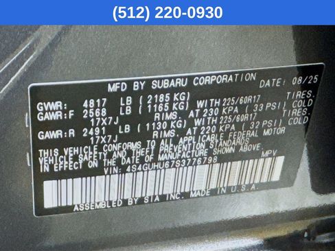 Used 2025 Subaru Crosstrek 2.5i Wilderness w/ Crosstrek Mirror Package image 41