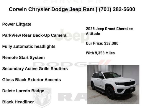 Certified 2023 Jeep Grand Cherokee Altitude image 27