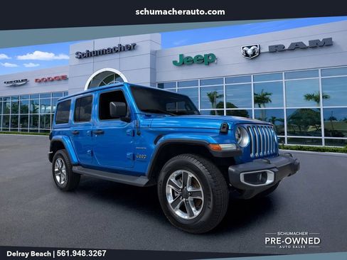 Used 2022 Jeep Wrangler Unlimited Sahara w/ LED Lighting Group AWD/4WD image 1