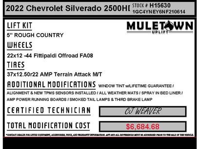 Used 2022 Chevrolet Silverado 2500 LT w/ All Star Edition