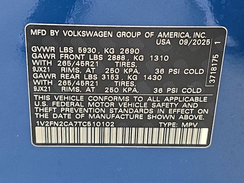 New 2026 Volkswagen Atlas SEL Premium R-Line AWD/4WD image 37