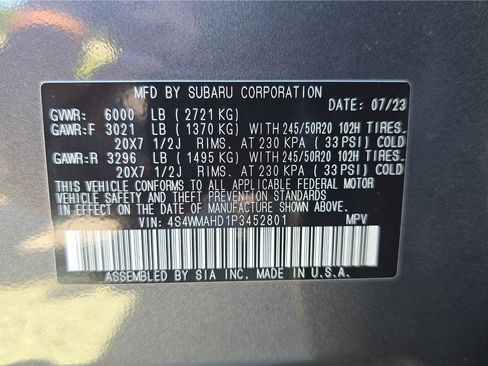 Used 2023 Subaru Ascent Onyx Edition AWD/4WD image 29