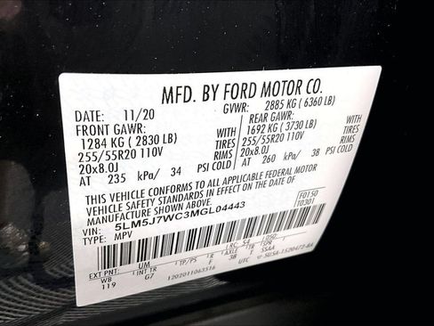 Used 2021 Lincoln Aviator Reserve w/ Equipment Group 201A RWD image 32