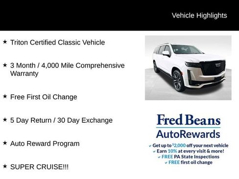 Used 2021 Cadillac Escalade ESV Sport w/ Driver Assist Tech Package image 4