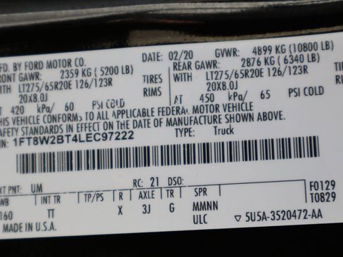 Used 2020 Ford F250 Limited AWD/4WD image 37