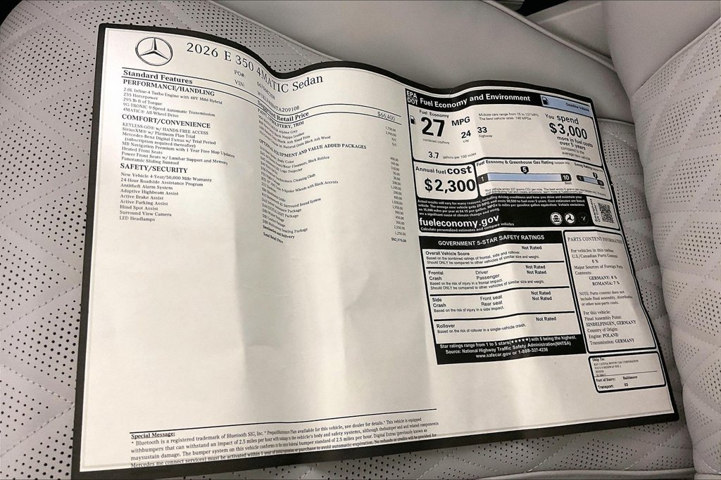 Used 2026 Mercedes-Benz E 350 4MATIC Sedan image 22