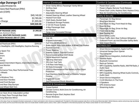 Used 2023 Dodge Durango GT w/ Blacktop Package AWD/4WD image 42