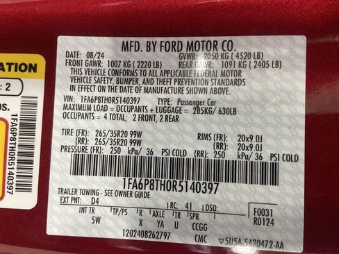 New 2024 Ford Mustang Premium image 35