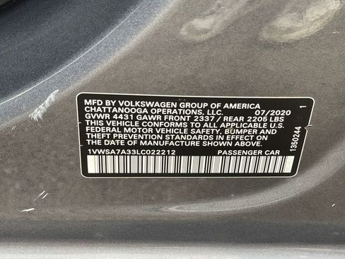 Used 2020 Volkswagen Passat 2.0T SE image 25