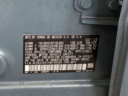 Certified 2023 Honda HR-V LX image 33