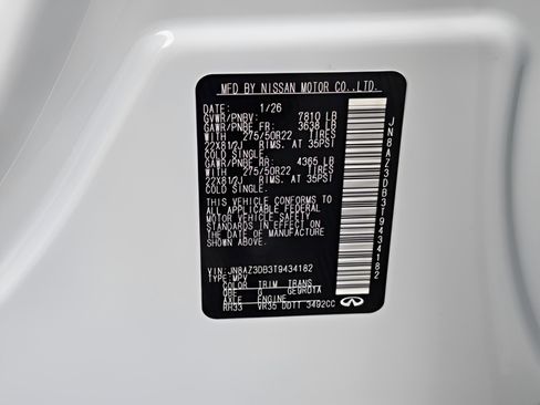 New 2026 INFINITI QX80 4WD w/ Sport Exterior Package image 22