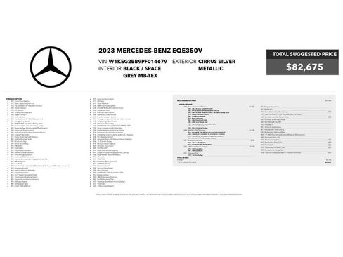 Used 2023 Mercedes-Benz EQE 350+ Sedan w/ Exclusive Trim Package image 2