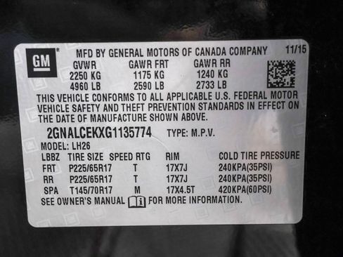 Used 2016 Chevrolet Equinox LT image 48