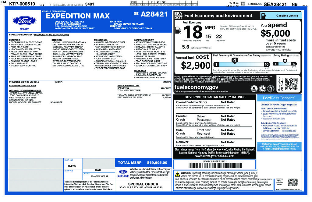 Used 2025 Ford Expedition Max Active AWD/4WD image 27