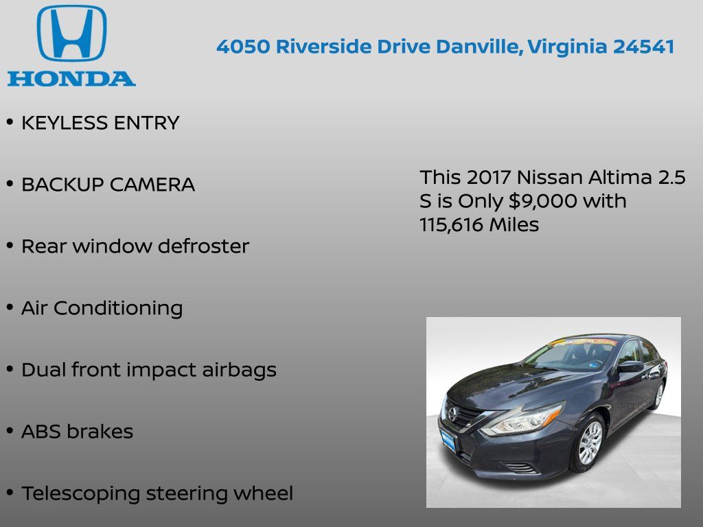 Used 2017 Nissan Altima 2.5 S FWD image 7