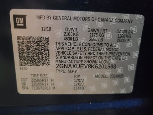 Used 2019 Chevrolet Equinox LT AWD/4WD image 33