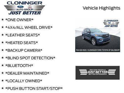 Used 2020 Ford Explorer XLT w/ Equipment Group 202A AWD/4WD image 3