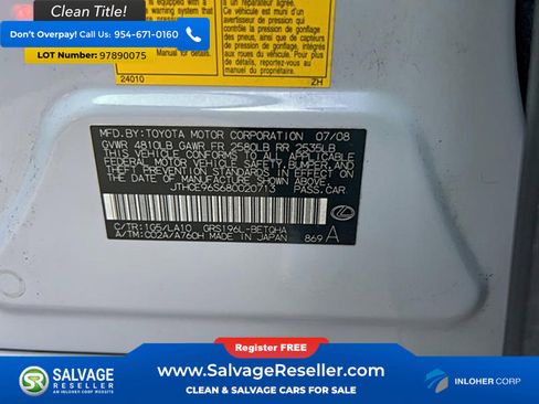 Used 2008 Lexus GS 350 AWD image 13