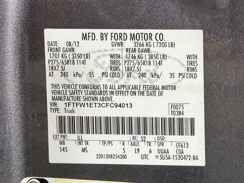 Used 2012 Ford F150 XLT w/ XLT Chrome Pkg AWD/4WD image 12