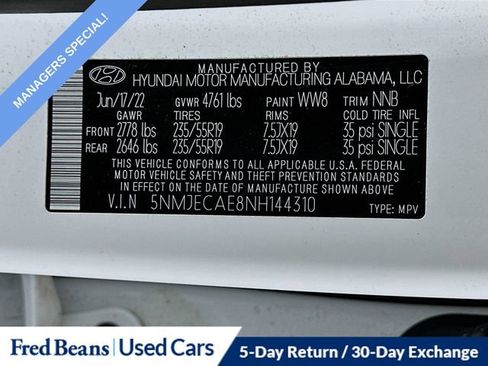 Used 2022 Hyundai Tucson Limited w/ Cargo Package image 35