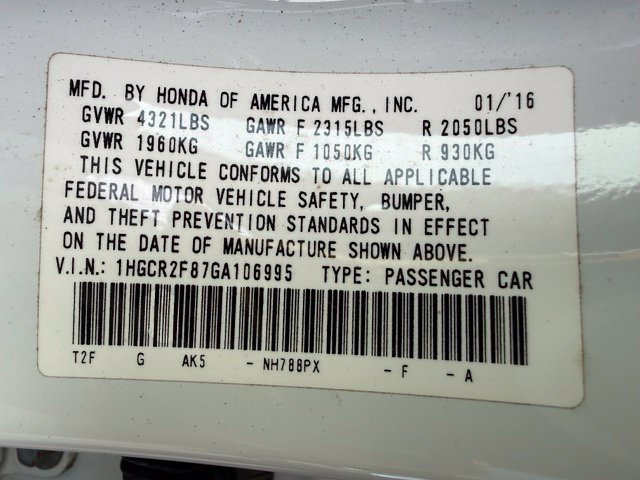 Used 2016 Honda Accord EX-L image 14