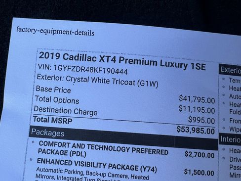 Used 2019 Cadillac XT4 Premium Luxury image 34