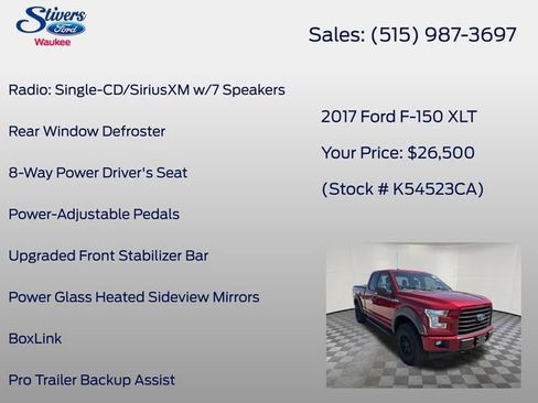 Used 2017 Ford F150 XLT w/ Equipment Group 301A Mid AWD/4WD image 25